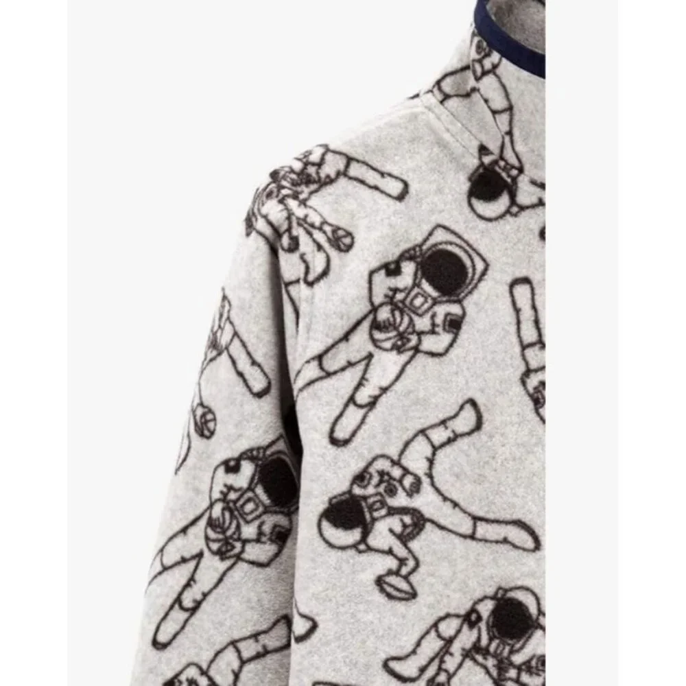 OshKosh B'Gosh Kids Boys Astronaut Full Zip-Front Fleece‎ Cozy Jacket Size 8
